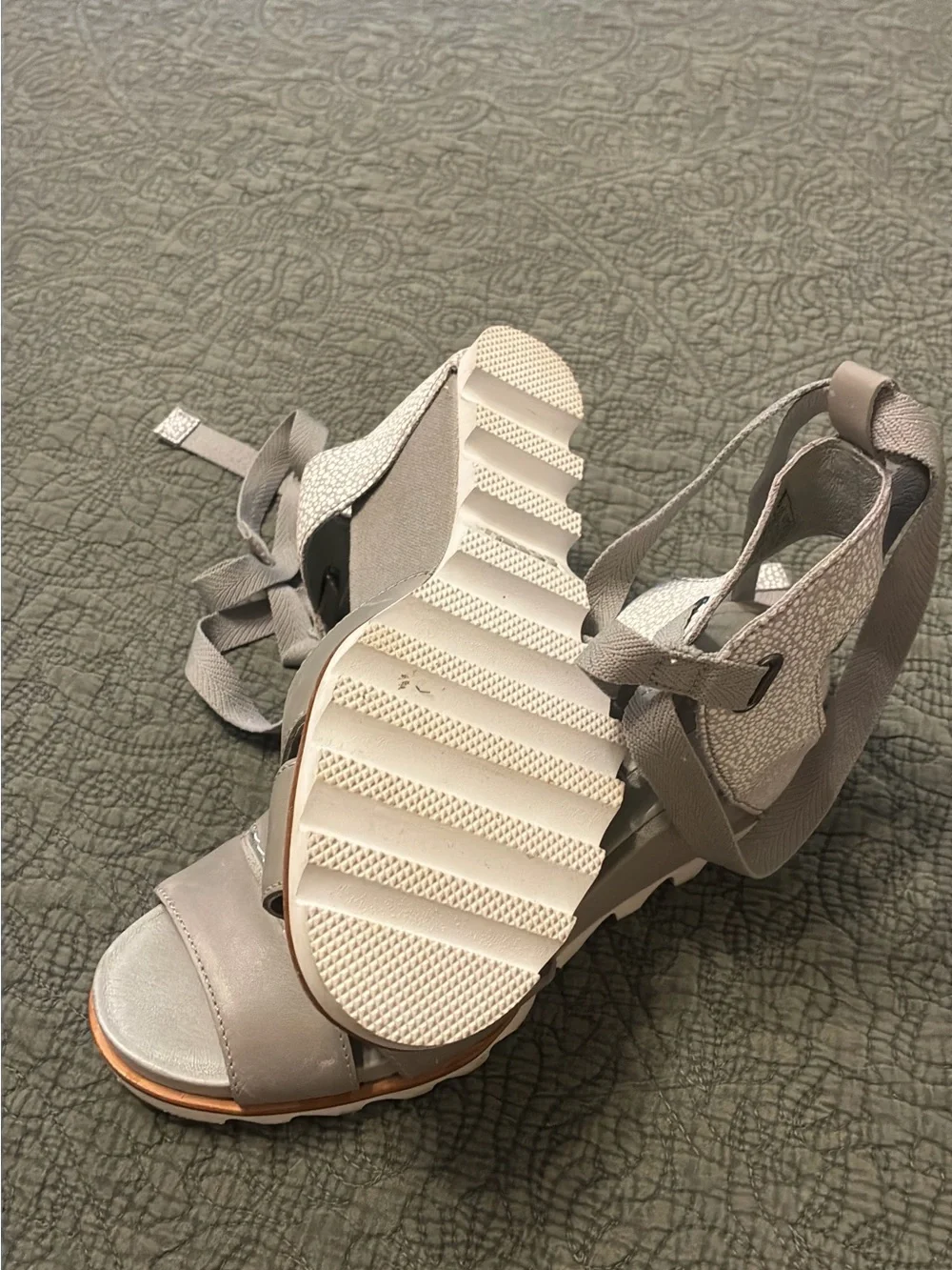 Sorel Women's Wedge Sandals in Light Taupe
